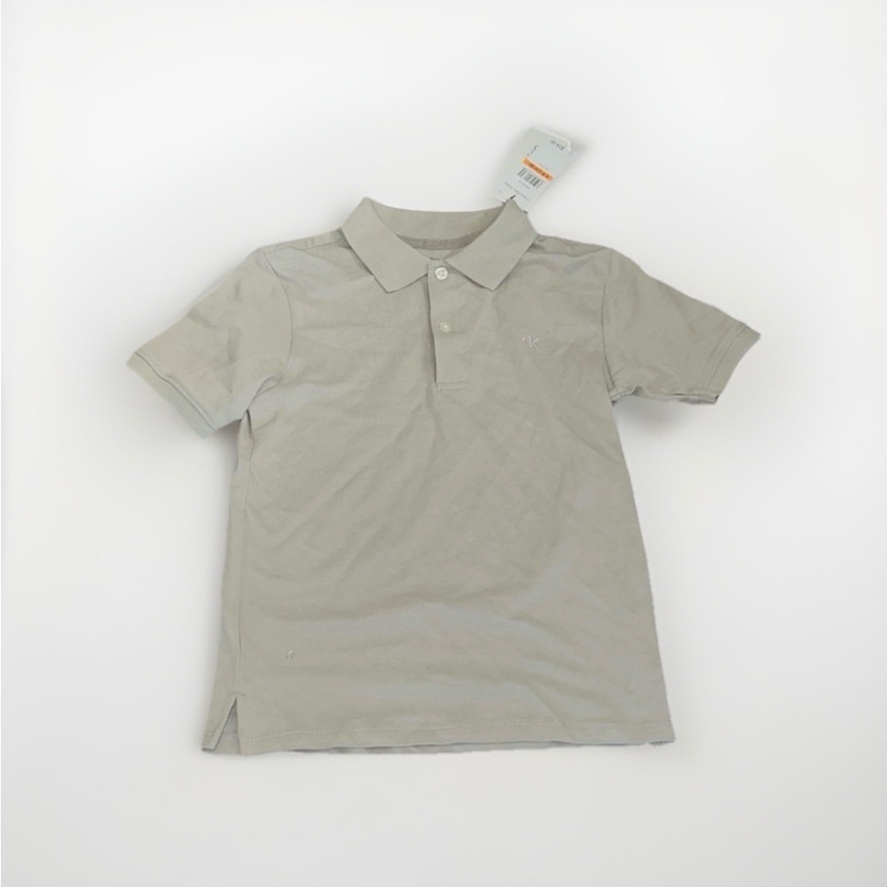 NWT Calvin Klein Kids Gray Polo Shirt